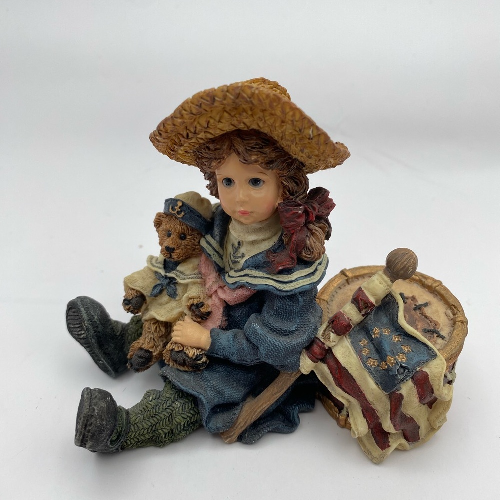 Boyds Bears Dollstone "Betsy with Edmund" Home Again Figurine #3503